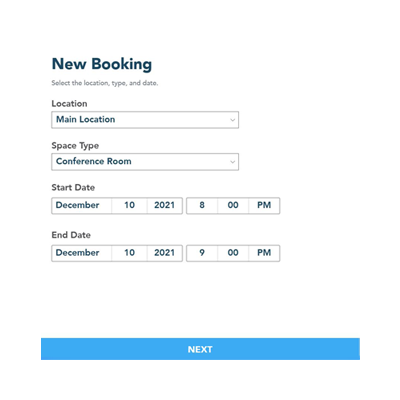 Shared Space Booking