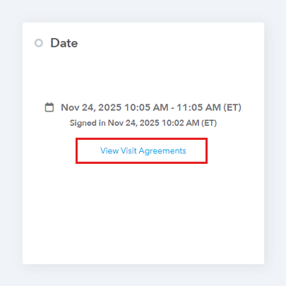 View visit agreement