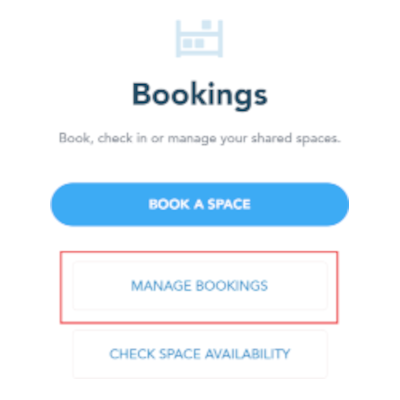 Manage Bookings