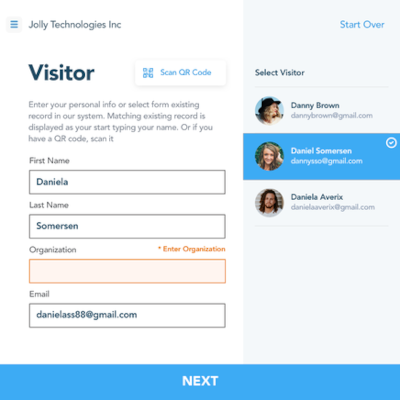 Receptionist App