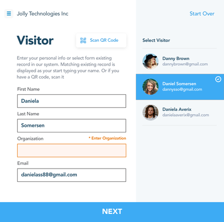 Receptionist App